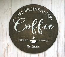 Load image into Gallery viewer, Personalized Coffee Bar Sign