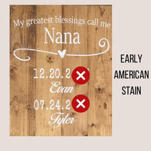 Load image into Gallery viewer, Personalized Signs For Momand/or Grandma