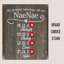 Load image into Gallery viewer, Personalized Signs For Momand/or Grandma