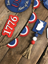 Load image into Gallery viewer, Patriotic Tiered Tray Decor