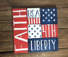 Load image into Gallery viewer, Patriotic Wood Sign