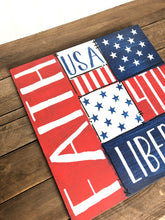 Load image into Gallery viewer, Patriotic Wood Sign