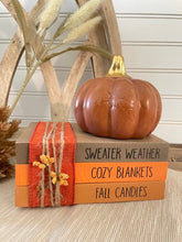 Load image into Gallery viewer, Fall Mini Book Stack