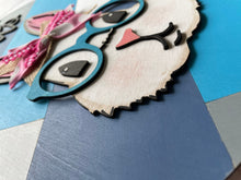 Load image into Gallery viewer, Easter Bunny Door Hanger, Easter Bunny Wreath, Easter Door Hanger, Easter Door Decoration, Easter Welcome Sign