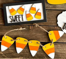 Load image into Gallery viewer, Candy Corn Tiered Tray Decor