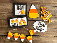 Load image into Gallery viewer, Candy Corn Tiered Tray Decor