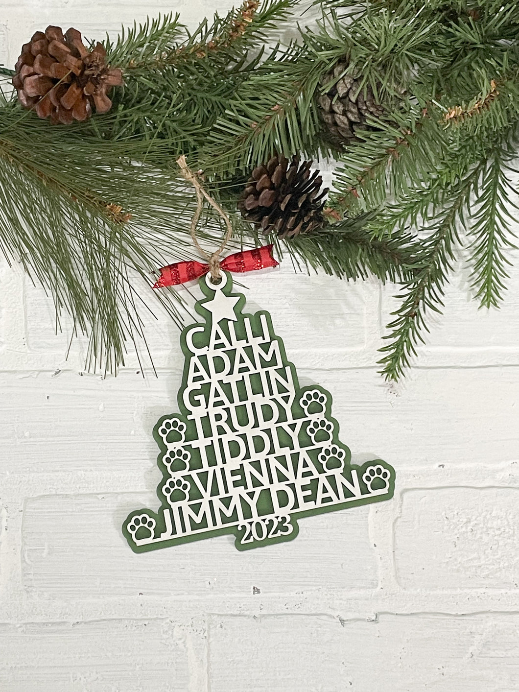 Personalized Family Tree Ornament