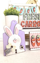 Load image into Gallery viewer, Primitive Bunnies and Carrots Decor Set

