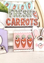 Load image into Gallery viewer, Primitive Bunnies and Carrots Decor Set

