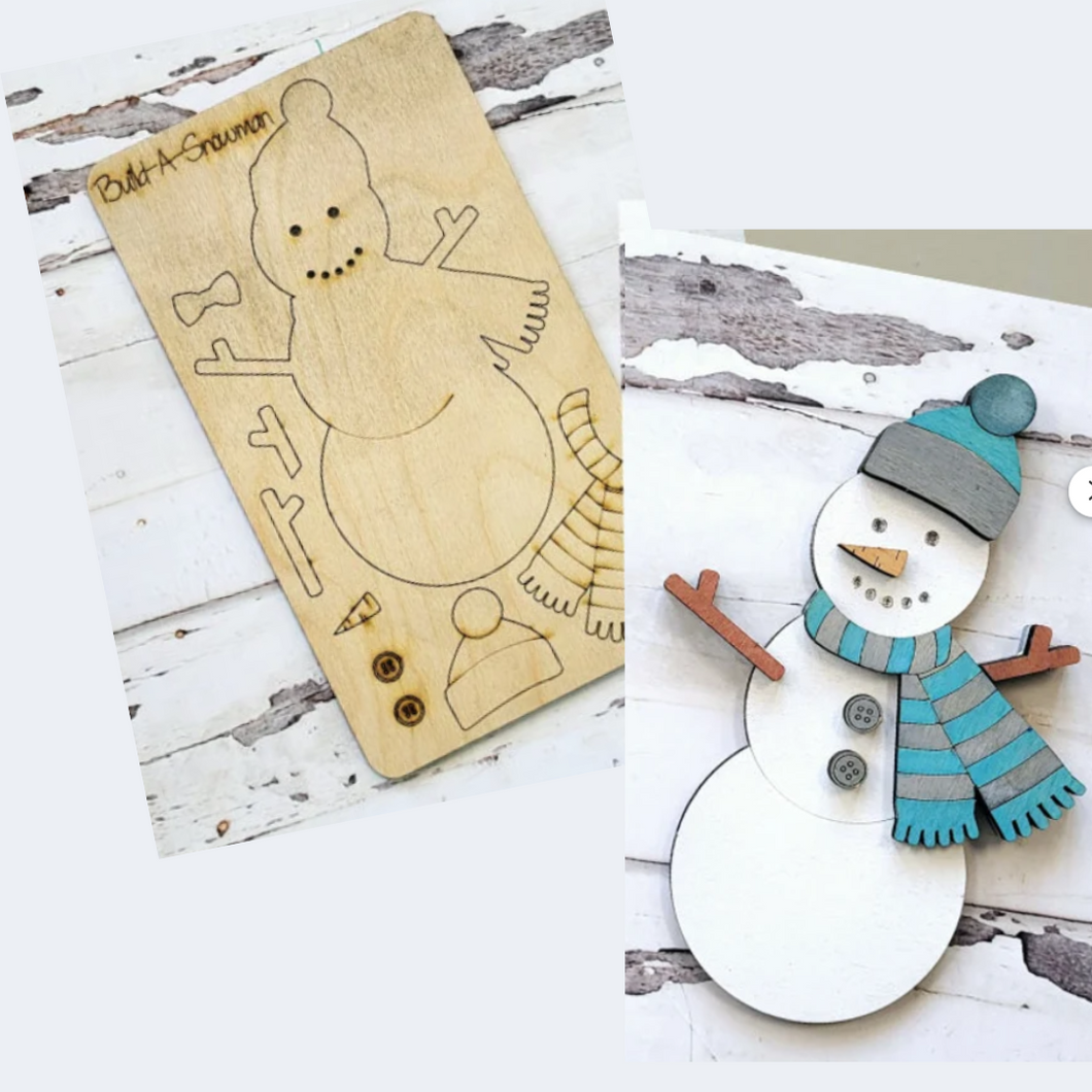 Build-a-snowman DIY Paint Kit