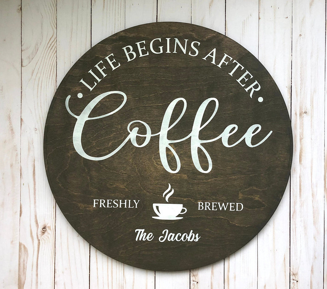 Personalized Coffee Bar Sign