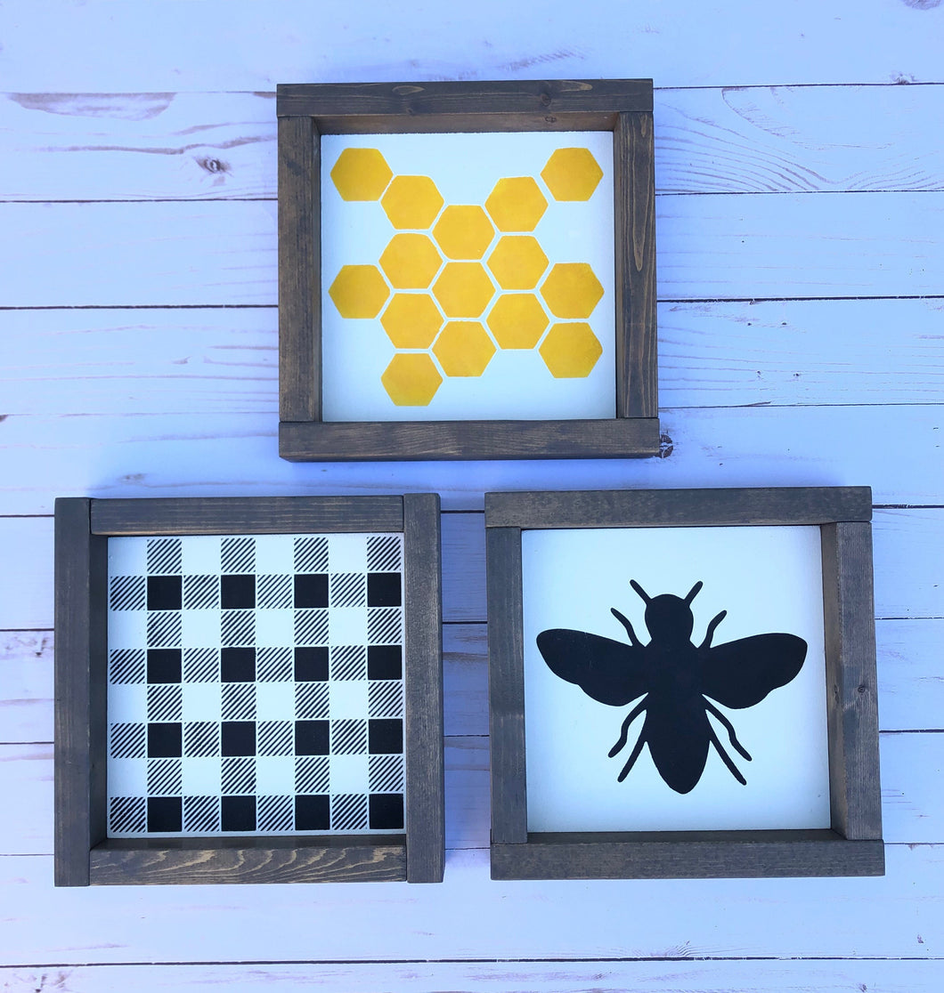 8x8 Bee Signs