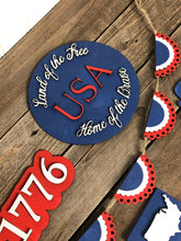 Load image into Gallery viewer, Patriotic Tiered Tray Decor
