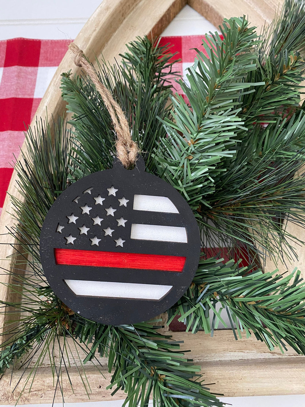 Thin Red Line Ornament