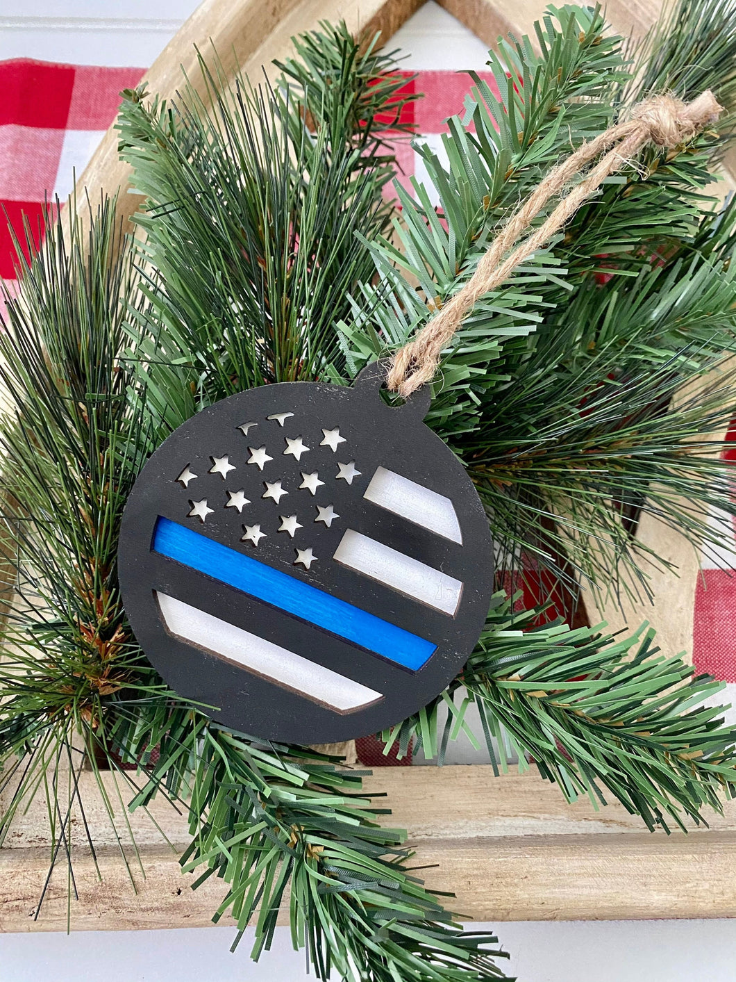 Thin Blue Line Ornament