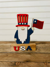 Load image into Gallery viewer, Patriotic Gnome Shelf Sitter
