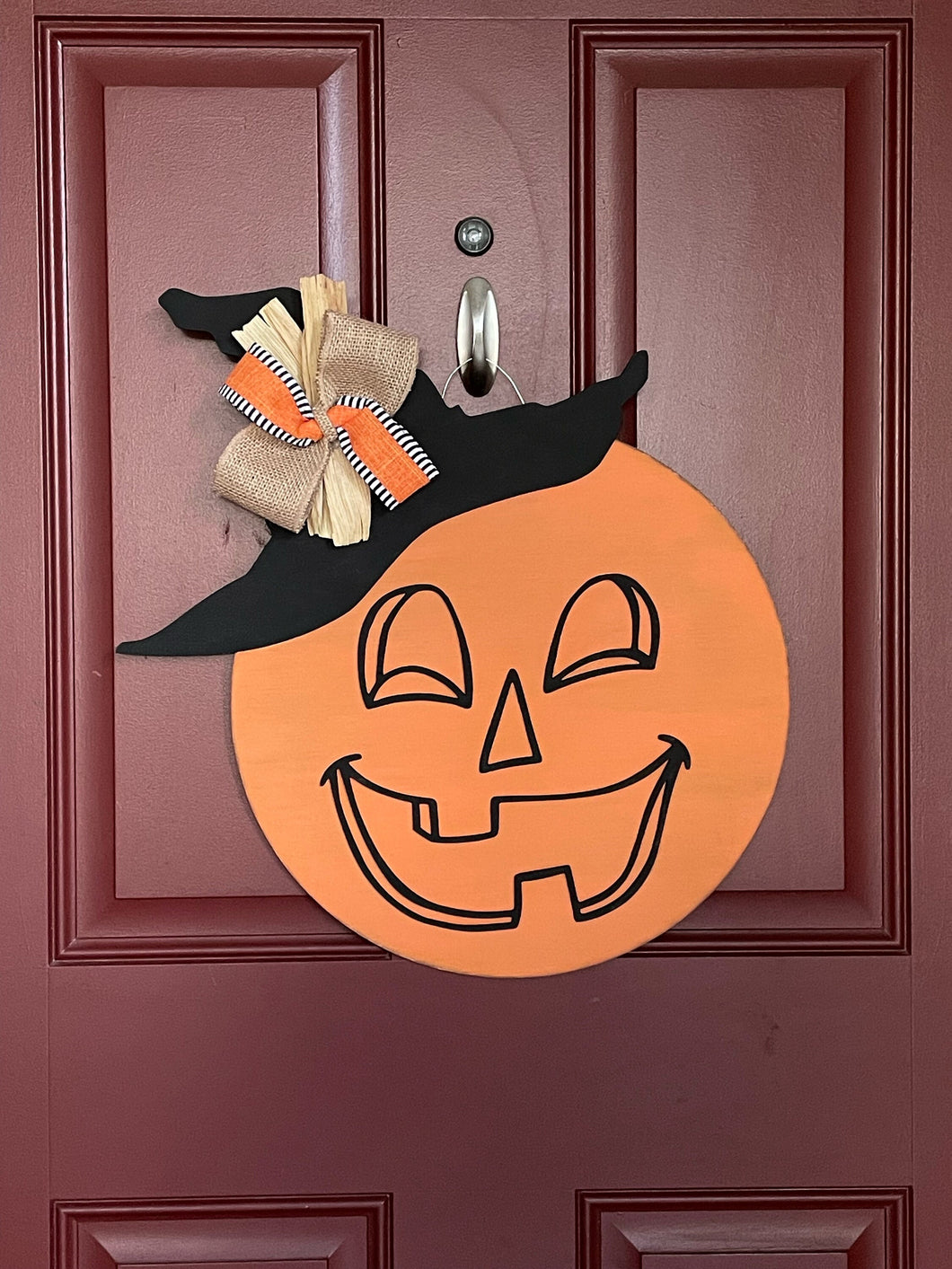 Jack O Lantern Door Hanger