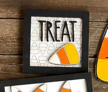 Load image into Gallery viewer, Candy Corn Tiered Tray Decor
