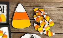 Load image into Gallery viewer, Candy Corn Tiered Tray Decor
